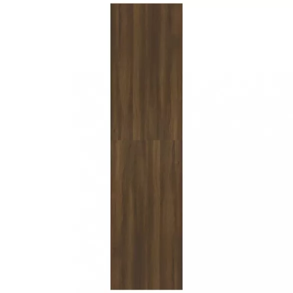 barna tölgy színű szerelt fa ruhásszekrény 100 x 50 x 200 cm