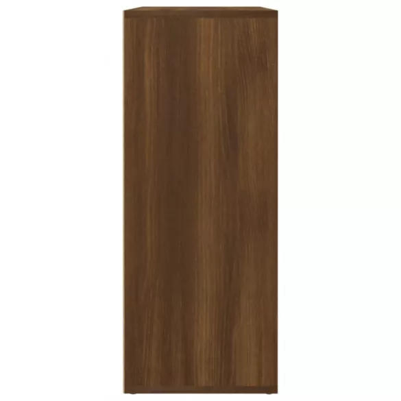 barna tölgy színű szerelt fa tálalószekrény 60 x 30 x 75 cm