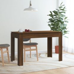   barna tölgy színű szerelt fa étkezőasztal 120 x 60 x 75 cm
