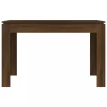 barna tölgy színű szerelt fa étkezőasztal 120 x 60 x 75 cm