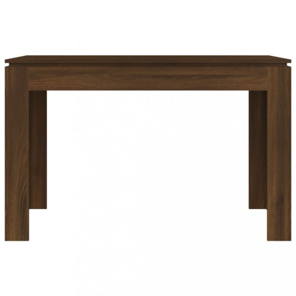 barna tölgy színű szerelt fa étkezőasztal 120 x 60 x 75 cm