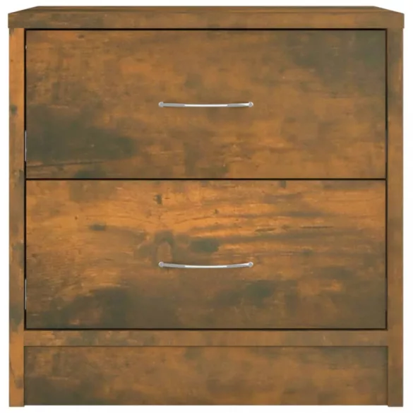 füstös tölgy színű szerelt fa éjjeliszekrény 40 x 30 x 40 cm