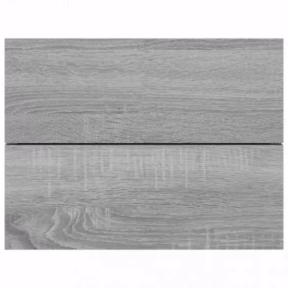 szürke sonoma színű szerelt fa éjjeliszekrény 40 x 30 x 30 cm