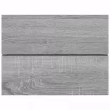 2 db szürke-sonoma színű szerelt fa éjjeliszekrény 40x30x30 cm