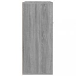 szürke sonoma színű szerelt fa cipősszekrény 60 x 35 x 84 cm