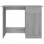 szürke sonoma színű szerelt fa íróasztal 100 x 50 x 76 cm