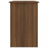 barna tölgy színű szerelt fa íróasztal 100 x 50 x 76 cm