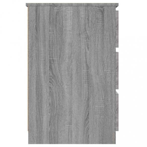 szürke sonoma színű szerelt fa íróasztal 140 x 50 x 77 cm