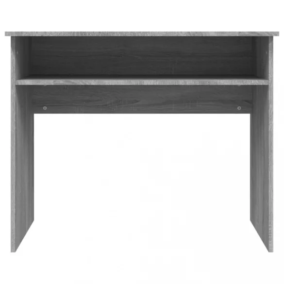 szürke sonoma színű szerelt fa íróasztal 90x50x74 cm	