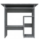 szürke sonoma színű szerelt fa íróasztal 80 x 45 x 74 cm