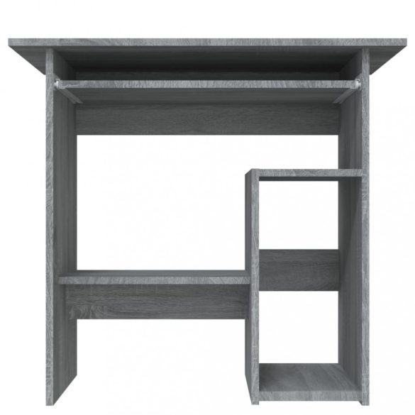 szürke sonoma színű szerelt fa íróasztal 80 x 45 x 74 cm