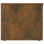 füstös tölgy színű szerelt fa TV-szekrény 80 x 34 x 30 cm