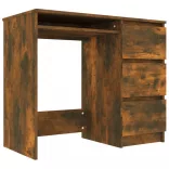 füstös tölgy színű szerelt fa íróasztal 90 x 45 x 76 cm