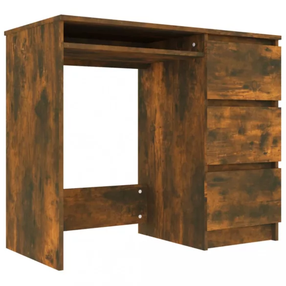 füstös tölgy színű szerelt fa íróasztal 90 x 45 x 76 cm