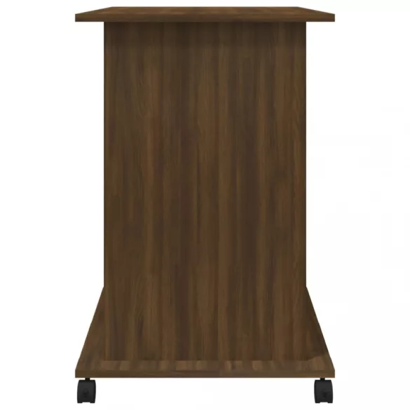 barna tölgyszínű szerelt fa számítógépasztal 80 x 50 x 75 cm