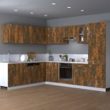 “Lyon” füstös tölgy színű szerelt fa függőszekrény