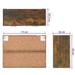 “Lyon” füstös tölgy színű szerelt fa függőszekrény