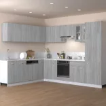 “Lyon” szürke sonoma színű szerelt fa függőszekrény