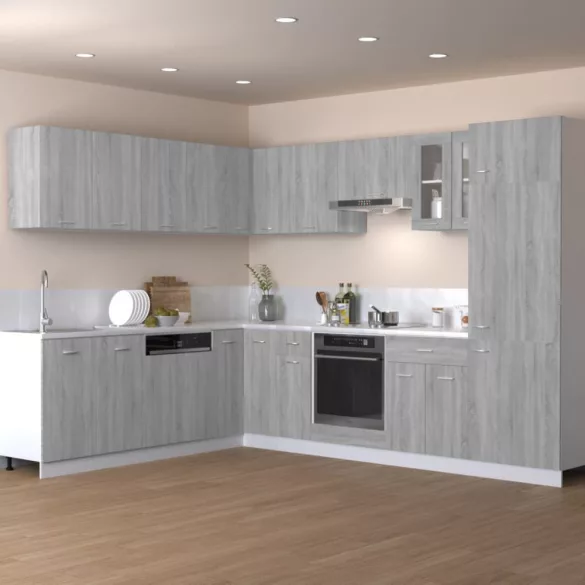 “Lyon” szürke sonoma színű szerelt fa függőszekrény