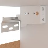 “Lyon” füstös tölgy színű szerelt fa függőszekrény 60x31x40 cm