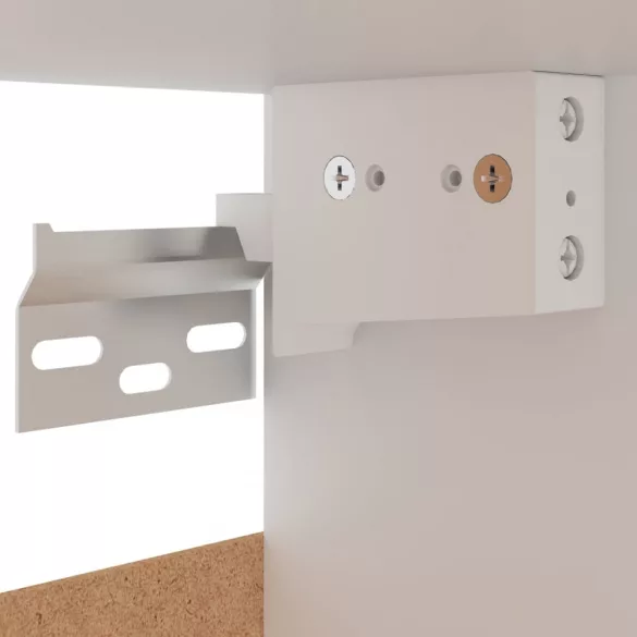 “Lyon” szürke sonoma színű szerelt fa függőszekrény