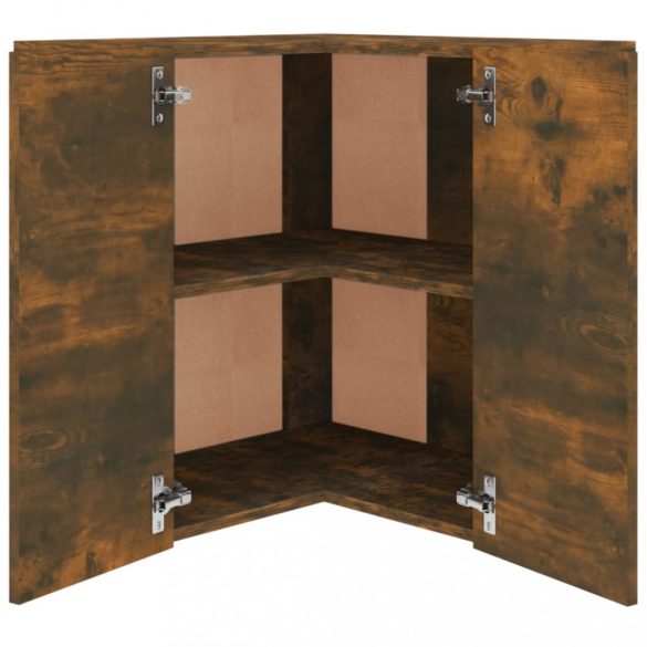 “Lyon” füstös tölgy színű szerelt fa függő sarokszekrény