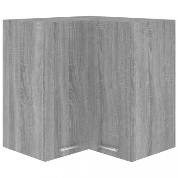 “Lyon” szürke sonoma színű szerelt fa függő sarokszekrény