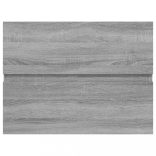 szürke sonoma színű szerelt fa éjjeliszekrény 60x38,5x45 cm