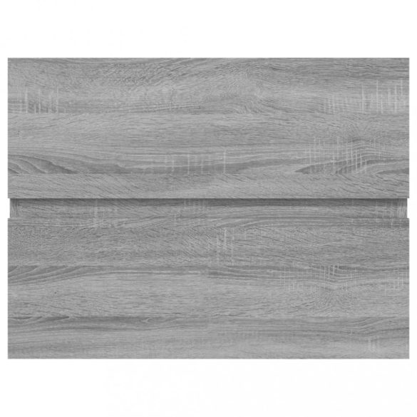 szürke sonoma színű szerelt fa éjjeliszekrény 60x38,5x45 cm