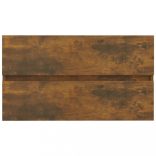 füstös tölgy színű szerelt fa mosdószekrény 80 x 38,5 x 45 cm