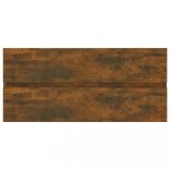 füstös tölgy színű szerelt fa mosdószekrény 100 x 38,5 x 45 cm