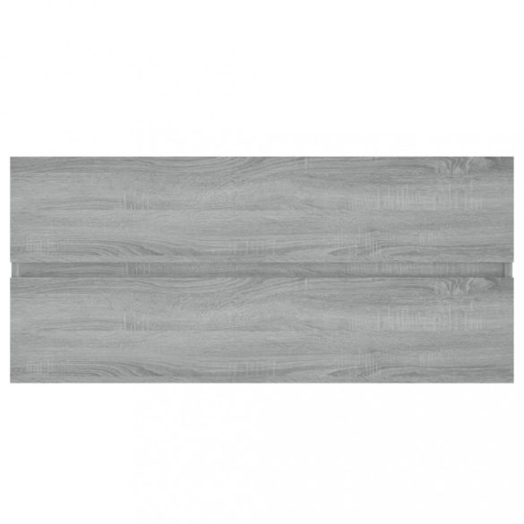 szürke sonoma színű szerelt fa éjjeliszekrény 100x38,5x45 cm