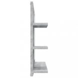 szürke sonoma színű szerelt fa fürdőszobatükör 60x10,5x45 cm