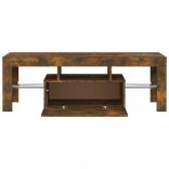 füstös tölgy színű TV-szekrény LED-világítással 120x35x40 cm