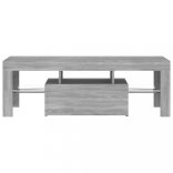 szürke sonoma színű TV-szekrény LED-lámpákkal 120 x 35 x 40 cm