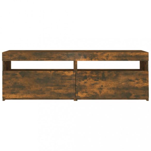 füstös tölgy színű TV-szekrény LED-ekkel 120x35x40 cm