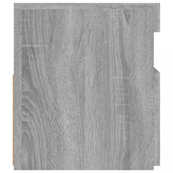 szürke sonoma színű TV-szekrény LED-világítással 90x35x40 cm