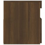 barna tölgyszínű TV-szekrény LED-világítással 90 x 35 x 40 cm