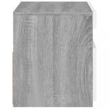 szürke sonoma színű TV-szekrény LED-ekkel 60 x 35 x 40 cm