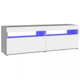 2 db szürke sonoma színű TV-szekrény LED-ekkel 60 x 35 x 40 cm