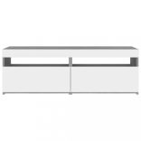 2 db szürke sonoma színű TV-szekrény LED-ekkel 60 x 35 x 40 cm