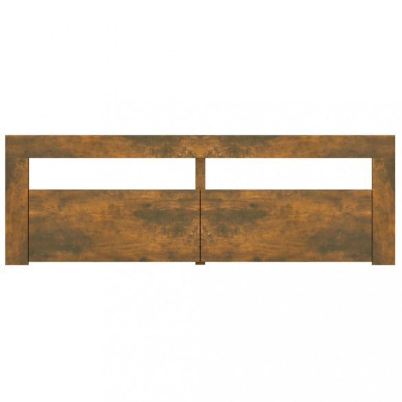 füstös tölgy színű TV-szekrény LED-ekkel 120 x 35 x 40 cm