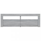 szürke sonoma színű TV-szekrény LED-lámpákkal 120 x 35 x 40 cm