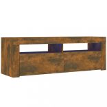 füstös tölgy színű TV-szekrény LED-ekkel 120 x 35 x 40 cm