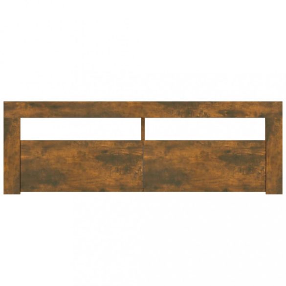 füstös tölgy színű TV-szekrény LED-ekkel 120 x 35 x 40 cm