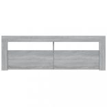 szürke sonoma színű TV-szekrény LED-lámpákkal 120 x 35 x 40 cm
