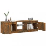 füstölt tölgy színű TV-szekrény LED lámpákkal 120x30x36 cm