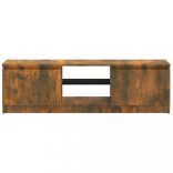 füstölt tölgy színű TV-szekrény LED lámpákkal 120x30x36 cm