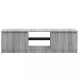 szürke sonoma színű TV-szekrény LED lámpákkal 120 x 30 x 36cm