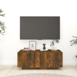   füstös tölgy színű szerelt fa TV-szekrény 100 x 35 x 40 cm